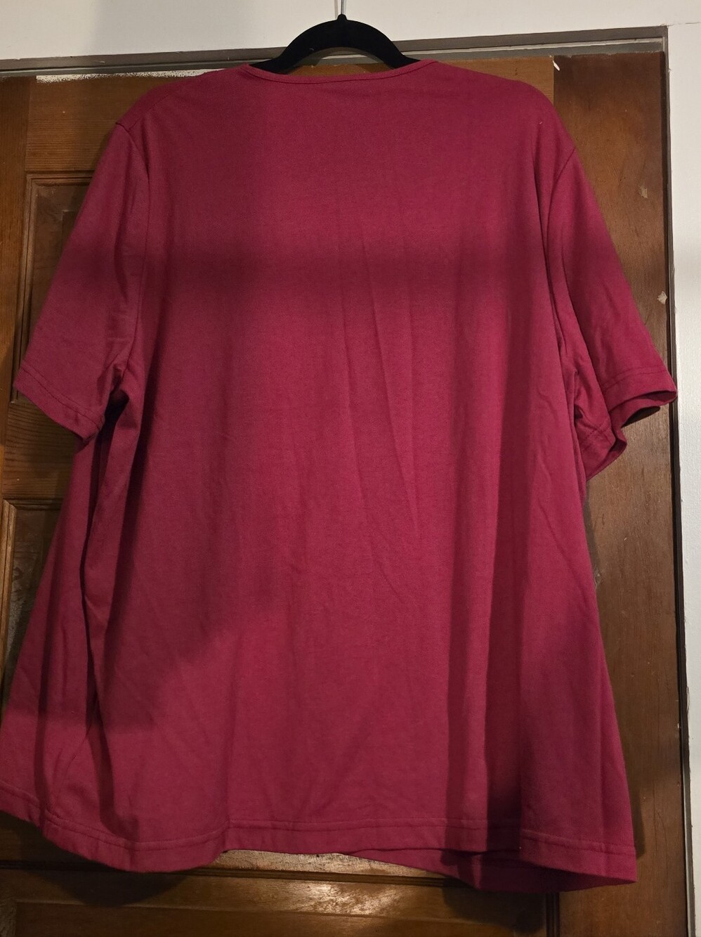 Cherokee V-Neck Top - Raspberry Pink - Picture 2 of 3